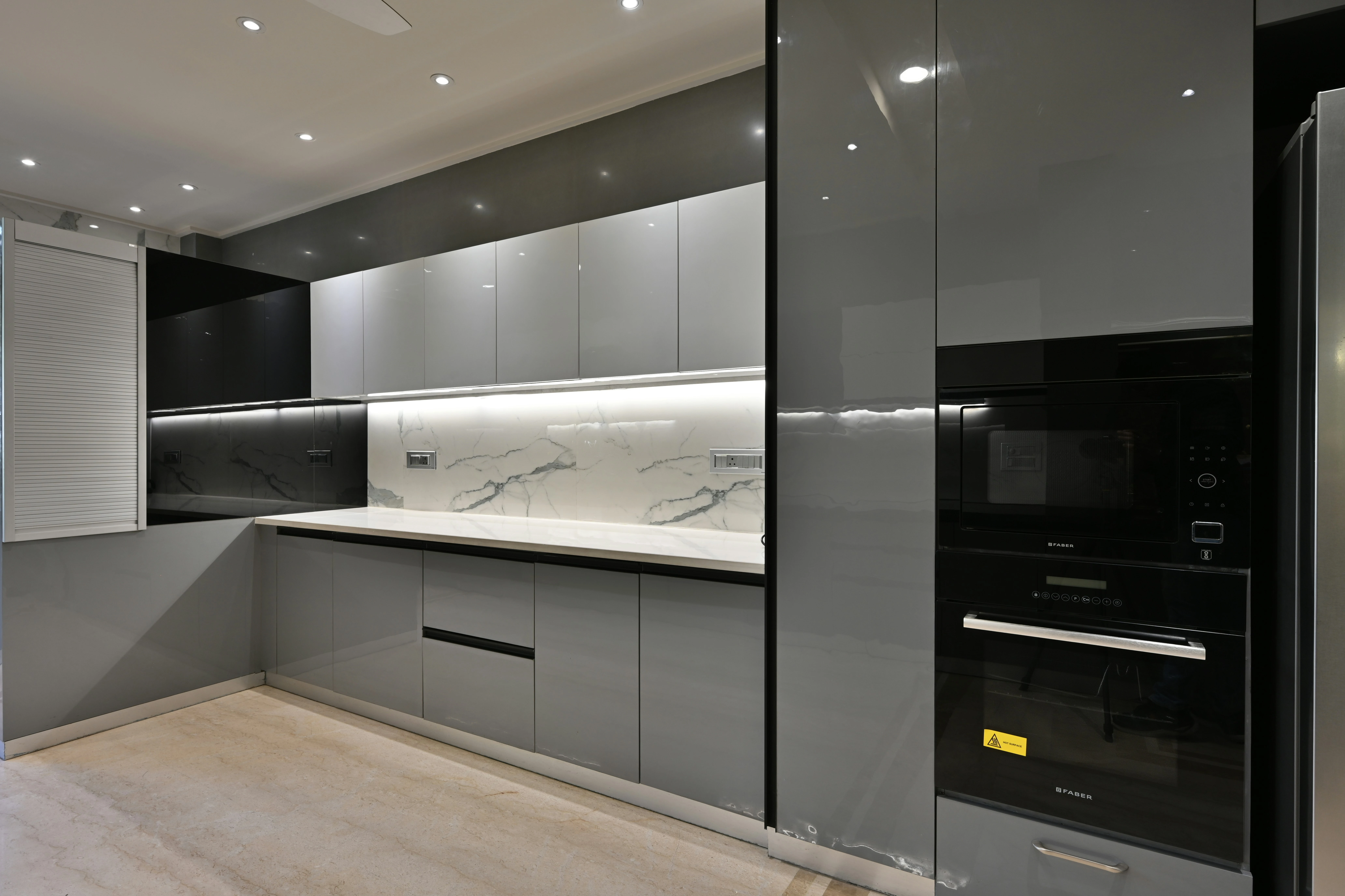 L Type Modular Kitchen Designer in Pondicherry